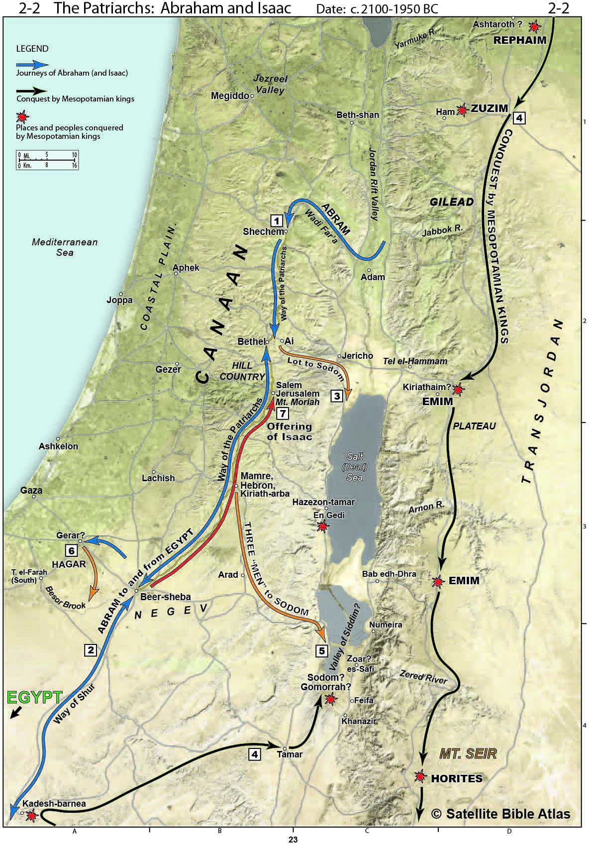 abraham bible map